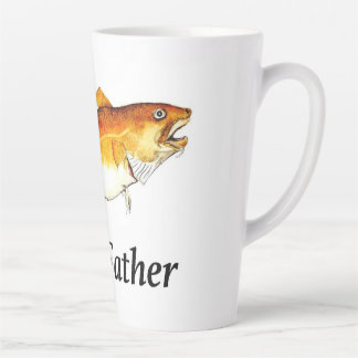 Tasse Latte Le Cod Père idéal de pêche présent.