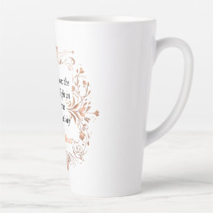 Tasse Latte Le coeur de la mère illuminant