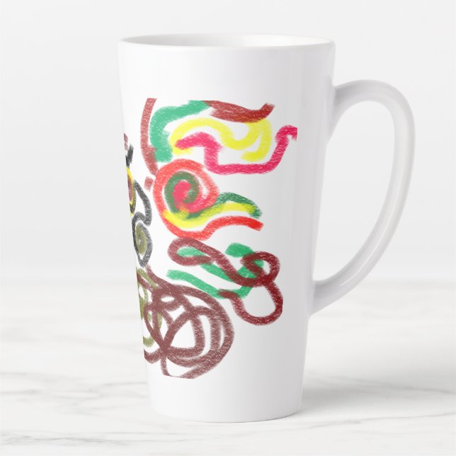 Tasse Latte Le cool de hibou l'adore (Droite)