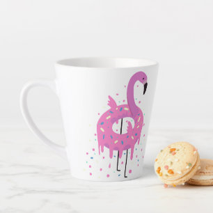 Tasse Latte Le Flamant rose de Donut amusant
