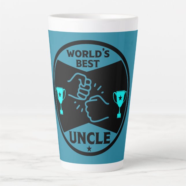 Tasse Latte Le meilleur oncle du monde (Devant)