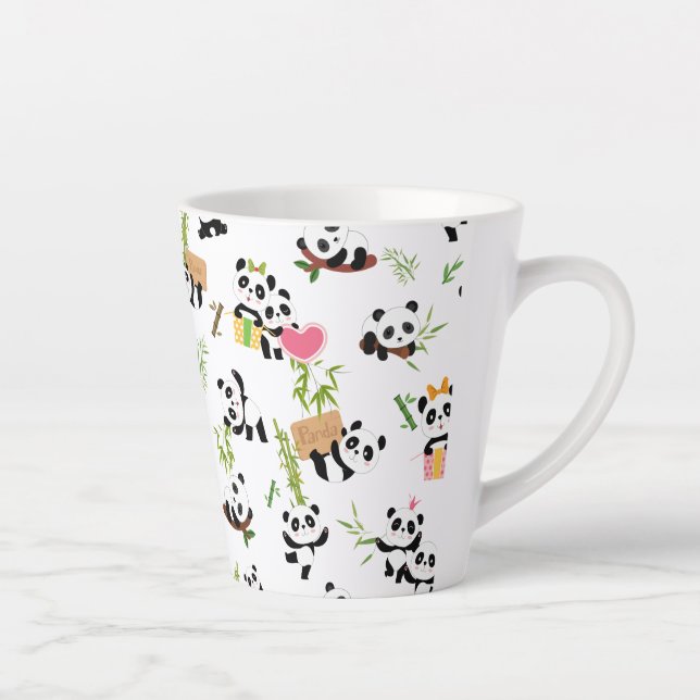 Tasse Latte Le Motif de Panda (Droite)