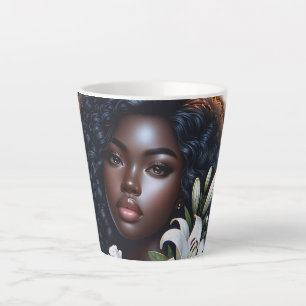 Tasse Latte Le noir est une belle Teacup