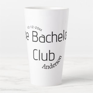 Tasse Latte le nom du club de célibataire année élégant tendan