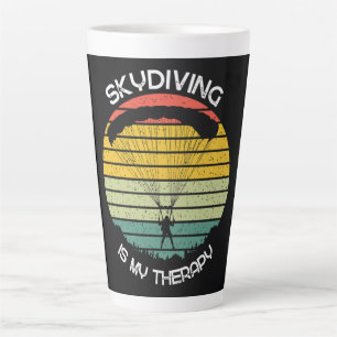 Tasse Latte Le parachutisme est ma thérapie