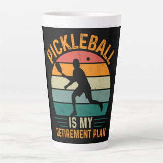 Tasse Latte Le Pickleball Est Mon Plan De Retraite