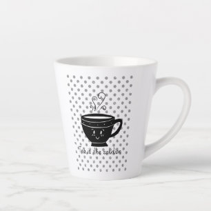 Tasse Latte Le thé est la solution, thé pour chaque fois.
