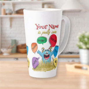 Tasse Latte Le thème personnalisé d'aujourd'hui n'inclut pas v