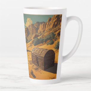 Tasse Latte Le trésor perdu dans le désert