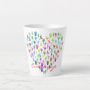 Tasse Latte Le yoga fait le coeur Thunder_Cove