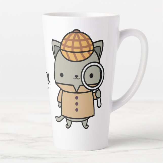 Tasse Latte Lecteur de mystère cosy et fier (Droite)