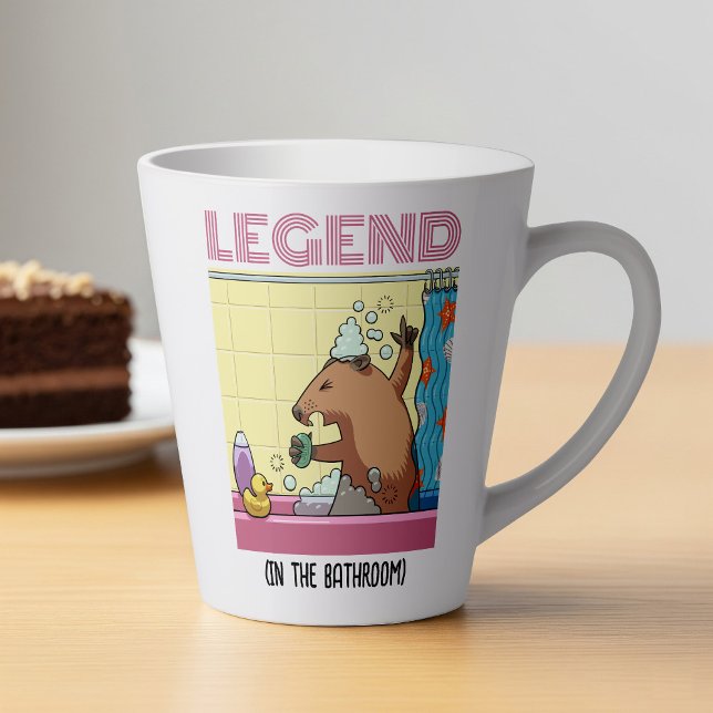 Tasse Latte Légende (Dans La Salle De Bain) Chanter La Marmott (Créateur téléchargé)