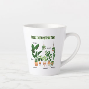 Tasse Latte Les Choses Que Je Fais Dans Mon Temps De Rechange 