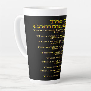 Tasse Latte Les dix commandements 01