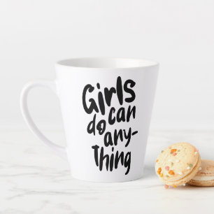 Tasse Latte Les filles peuvent tout faire