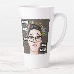 Tasse Latte Les filles ringardes règnent sur le monde