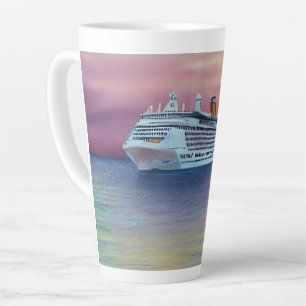 Tasse Latte Les paquebots de croisière offrent un moyen luxueu