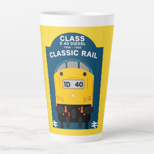 Tasse Latte Les passionnés de train ferroviaire britannique