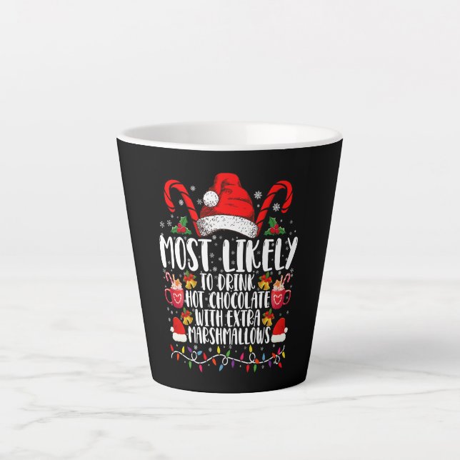 Tasse Latte Les Plus Susceptibles De Boire Des Marshmallows Ch (Devant)