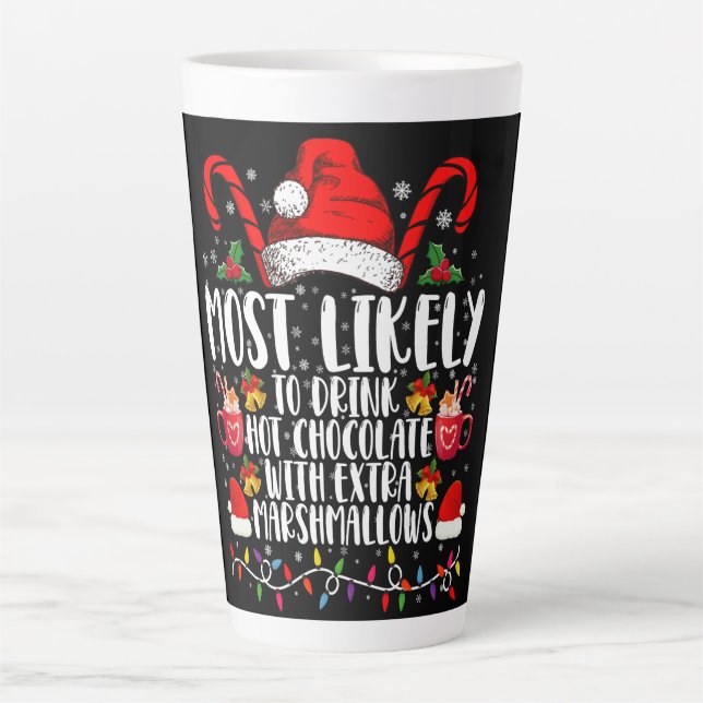 Tasse Latte Les Plus Susceptibles De Boire Des Marshmallows Ch (Devant)