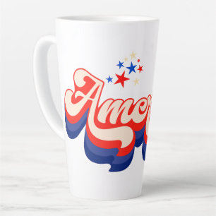 Tasse Latte Les Stars Rétro d'Amérique