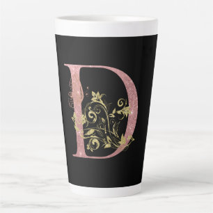 Tasse Latte Lettre Parties scintillant rose D