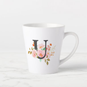 Tasse Latte Lettre U