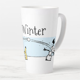 Tasse Latte L'hiver