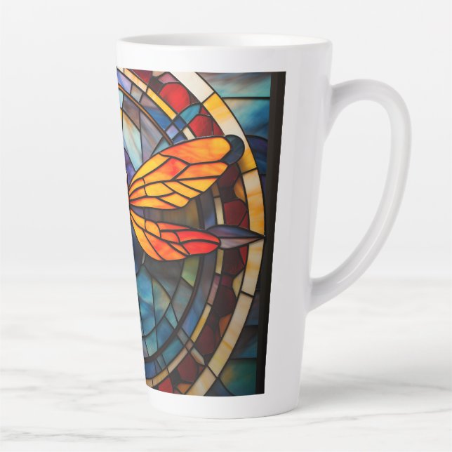Tasse Latte libellule en verre (Droite)
