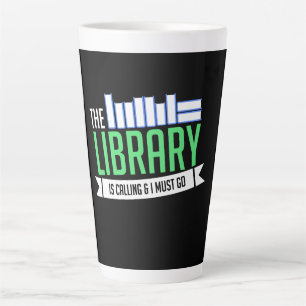 Tasse Latte Librairie Livres Cadeau