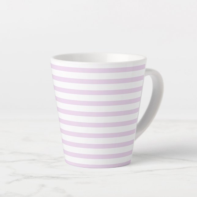 Tasse Latte lilac-white bicolore (Angle droit)