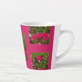 Tasse Latte Lit de roses