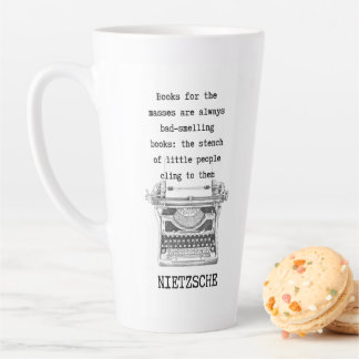 Tasse Latte LIVRES pour les masses STINK citation de Nietzsche