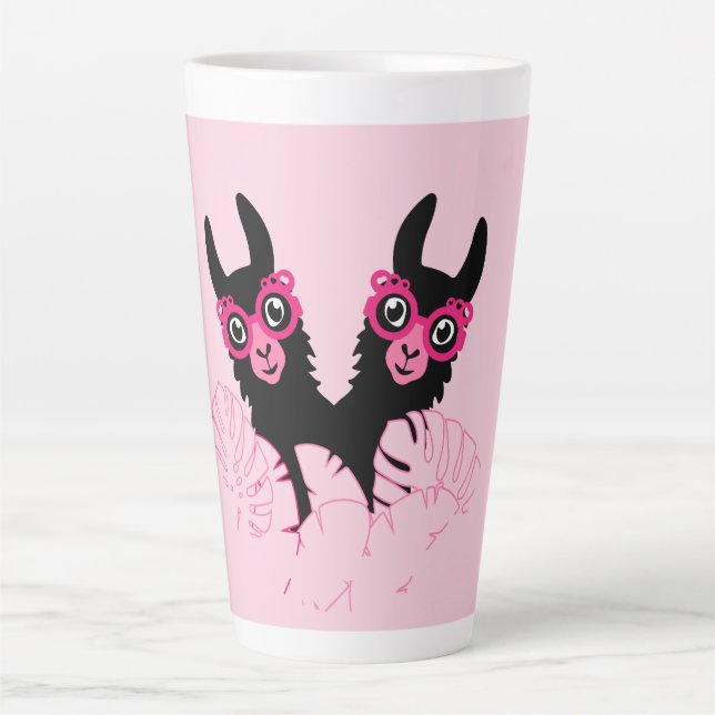 Tasse Latte Llama Sisters (Devant)