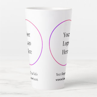 Tasse Latte Logo d'entreprise | Modèle d'entreprise moderne
