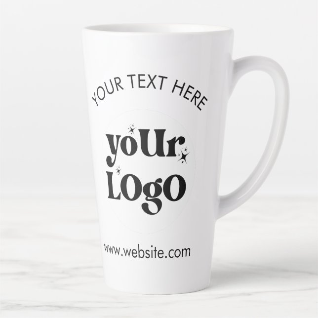 Tasse Latte Logo d'entreprise personnalisé (Droite)