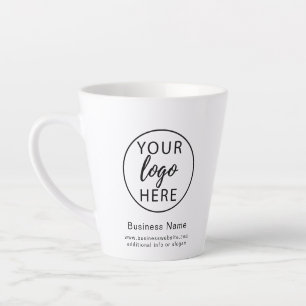 Tasse Latte Logo Entreprise Entreprise Entreprise Entreprise E