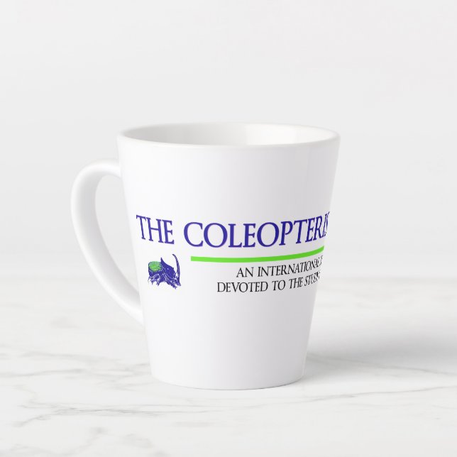 Tasse Latte Logo I de la Société des coléoptéristes (Angle gauche)