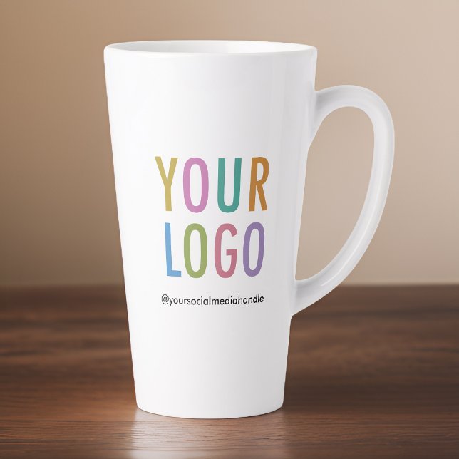 Tasse Latte Logo personnalisé en latte haute taille 17 oz (MISOOK Tall Latte Mug with Logo)