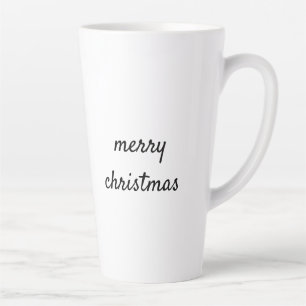 Tasse Latte Logo personnalisé simple et élégant ici société c