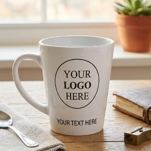 Tasse Latte Logo promotionnel personnalisé - Pas de commande m