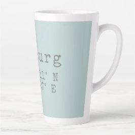 Tasse Latte Longitude de la latitude de Hambourg