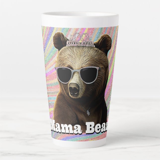 Tasse Latte L'ours de la reine Mama (Devant)