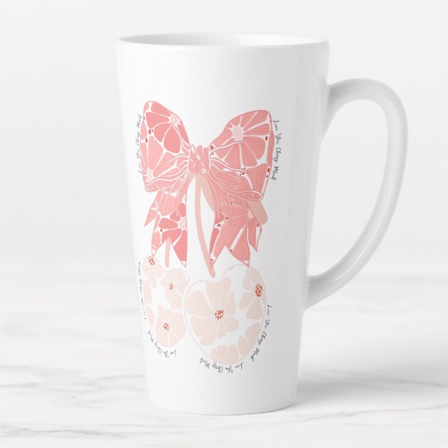 Tasse Latte Love cerise beaucoup de fruit drôle (Droite)