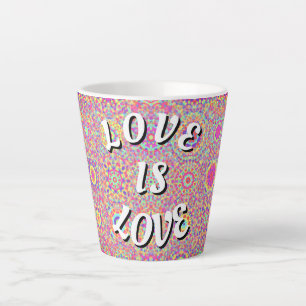 Tasse Latte Love Is Love Fierté 