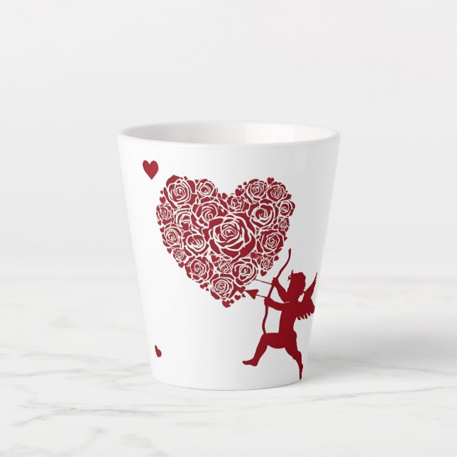 Tasse Latte Love & Romance - Saint Valentin (Devant)