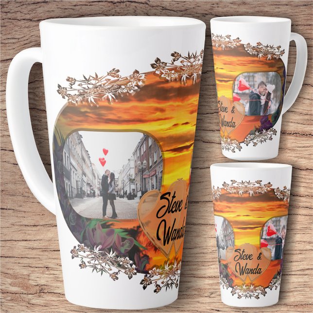 Tasse Latte Love Sunset 2584 (Créateur téléchargé)