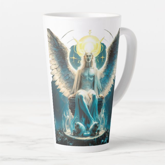 Tasse Latte Lucifer représente sa lumière et sa caractéristiqu (Angle droit)
