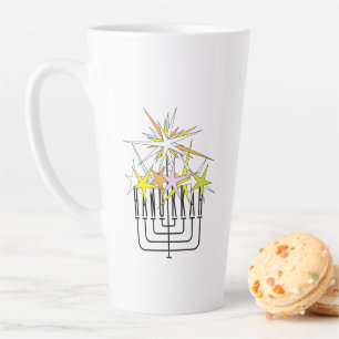Tasse Latte Lumières Hanoukka