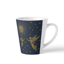 Tasse Latte Lune & Soleil Céleste – Ciel Nocturne
